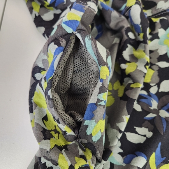 REI Gray Blue Green Floral V Neck Sleeveless Dress Sz S - Picture 5 of 6